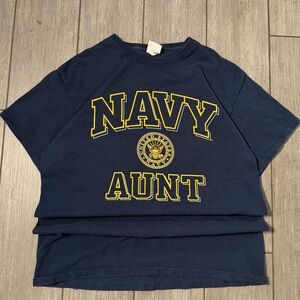 Soffe Navy Blue Tee with Yellow Graphic